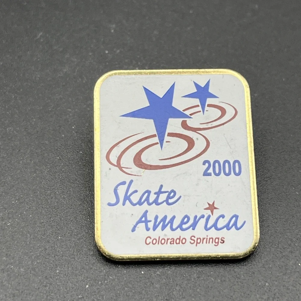 2000 Colorado Springs Skate America Figure Skating Lapel Hat Pin